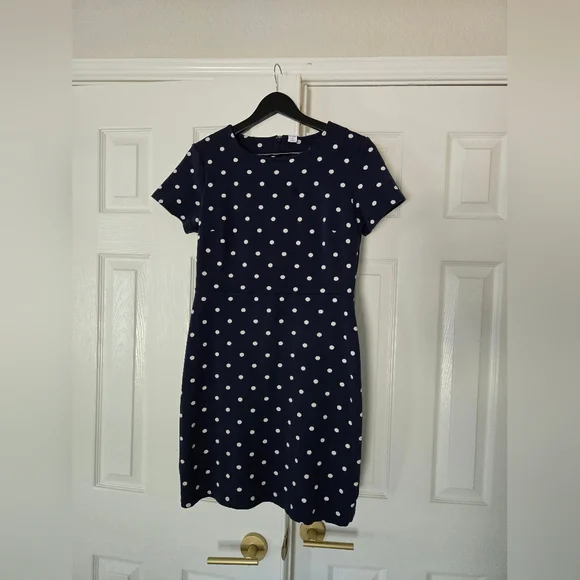 Old Navy, Navy And White Polka Dot Dress - Picture 4 of 5